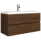 Mobile Lavabo Rovere Marrone 90x38,5x45 cm Legno Multistrato Mobile Lavabo Rovere Marrone 90x38,5x45 cm Legno Multistrato