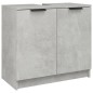 Set Mobili da Bagno 4 pz Grigio Cemento in Legno Multistrato Set Mobili da Bagno 4 pz Grigio Cemento in Legno Multistrato