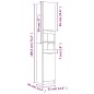 Set Mobili da Bagno 4 pz Grigio Cemento in Legno Multistrato Set Mobili da Bagno 4 pz Grigio Cemento in Legno Multistrato