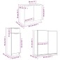 Set Mobili da Bagno 4 pz Grigio Cemento in Legno Multistrato Set Mobili da Bagno 4 pz Grigio Cemento in Legno Multistrato