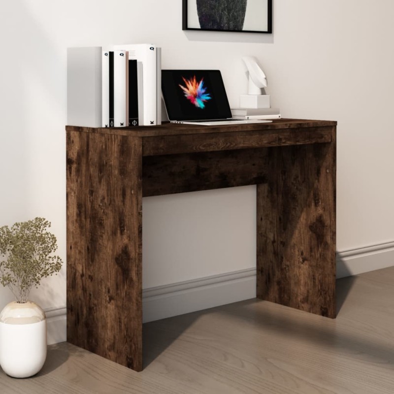 Scrivania Rovere Fumo 90x40x72 cm in Legno Multistrato Scrivania Rovere Fumo 90x40x72 cm in Legno Multistrato