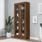 Mobile Vetrina Rovere Marrone 82,5x30,5x185,5 Legno Multistrato Mobile Vetrina Rovere Marrone 82,5x30,5x185,5 Legno Multistrato