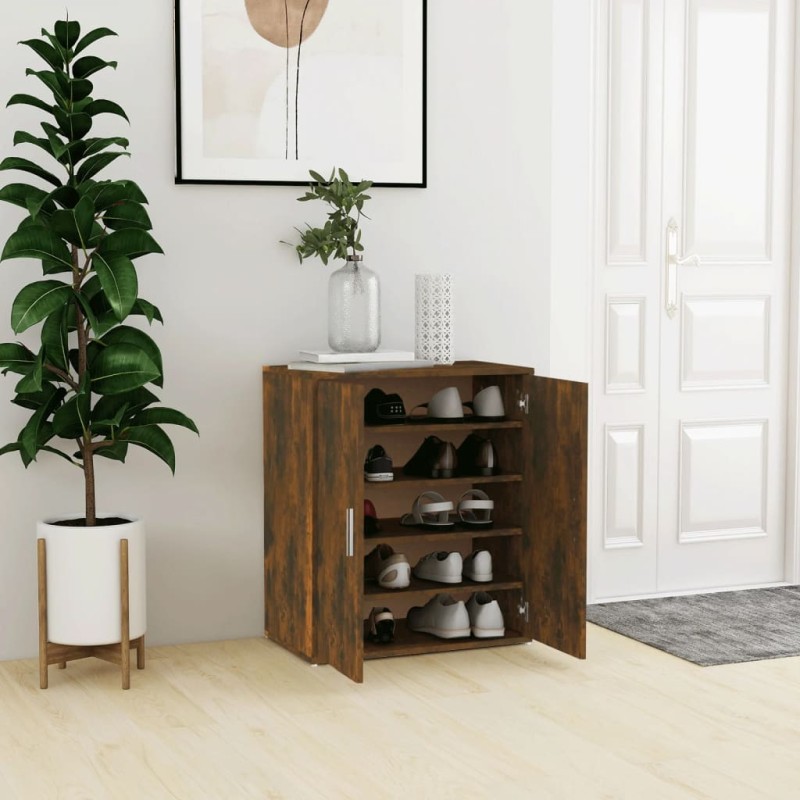 Scarpiera Rovere Fumo 60x35x70 cm in Legno Multistrato Scarpiera Rovere Fumo 60x35x70 cm in Legno Multistrato