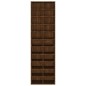 Scarpiera Rovere Marrone 54x34x183 cm in Legno Multistrato