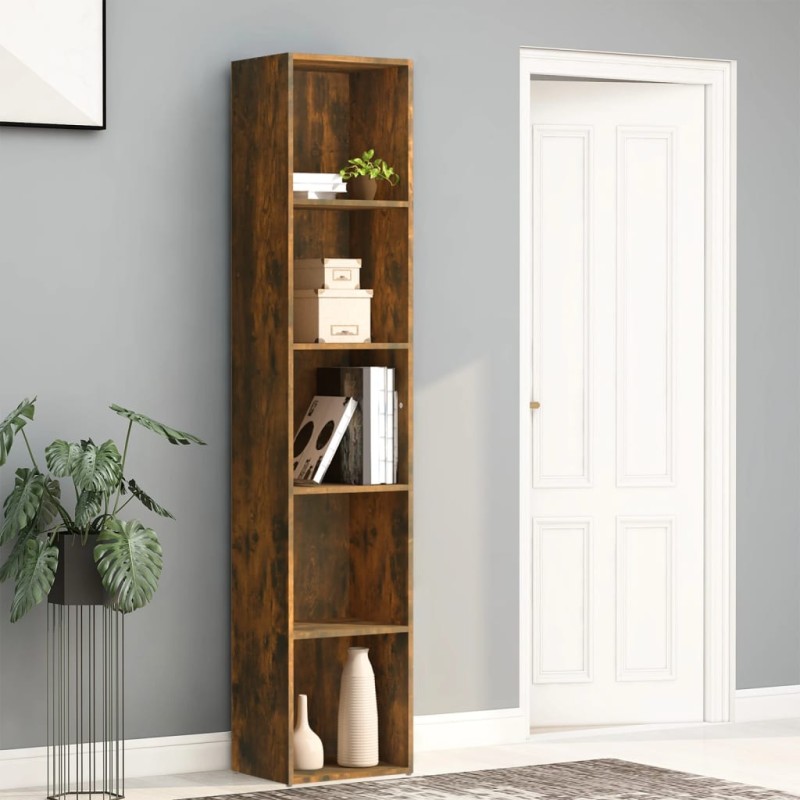 vidaXL Libreria Rovere Fumo 40x30x189 cm in Legno Multistrato vidaXL Libreria Rovere Fumo 40x30x189 cm in Legno Multistrato