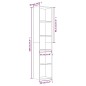 vidaXL Libreria Rovere Fumo 40x30x189 cm in Legno Multistrato vidaXL Libreria Rovere Fumo 40x30x189 cm in Legno Multistrato