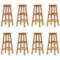 Set da Bar per Giardino 9 pz in Legno Massello di Acacia
