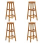 Set da Bar per Giardino 9 pz in Legno Massello di Acacia