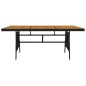 Set da Pranzo per Esterni 9 pz in Polyrattan Nero Set da Pranzo per Esterni 9 pz in Polyrattan Nero
