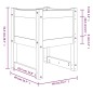 Fioriera Grigio 40x40x52,5 cm in Legno Massello di Pino Fioriera Grigio 40x40x52,5 cm in Legno Massello di Pino