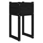 Fioriere 2 pz Nero 40x40x81 cm in Legno Massello di Pino Fioriere 2 pz Nero 40x40x81 cm in Legno Massello di Pino