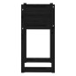 Fioriere 2 pz Nero 40x40x81 cm in Legno Massello di Pino Fioriere 2 pz Nero 40x40x81 cm in Legno Massello di Pino