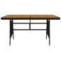 Set da Pranzo per Esterni 5 pz in Polyrattan Nero Set da Pranzo per Esterni 5 pz in Polyrattan Nero