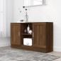 Credenza Rovere Marrone 120x30,5x70 cm in Legno Multistrato Credenza Rovere Marrone 120x30,5x70 cm in Legno Multistrato
