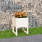 Fioriera Bianca 40x40x52,5 cm in Legno Massello di Pino Fioriera Bianca 40x40x52,5 cm in Legno Massello di Pino