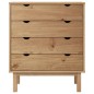 Cassettiera OTTA 76,5x39,5x90 cm in Legno Massello di Pino Cassettiera OTTA 76,5x39,5x90 cm in Legno Massello di Pino