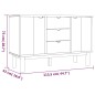 Credenza OTTA Marrone e Bianco 113,5x43x73 cm in Legno di Pino