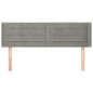 vidaXL Testiera ad Orecchio Grigio Chiaro 147x16x78/88 cm in Velluto vidaXL Testiera ad Orecchio Grigio Chiaro 147x16x78/88 cm in Velluto