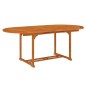 vidaXL Set da Pranzo per Giardino 7 pz in Legno Massello di Eucalipto vidaXL Set da Pranzo per Giardino 7 pz in Legno Massello di Eucalipto