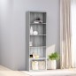 Libreria 5 Ripiani Grigio Sonoma 60x30x189 cm Legno Multistrato Libreria 5 Ripiani Grigio Sonoma 60x30x189 cm Legno Multistrato