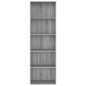Libreria 5 Ripiani Grigio Sonoma 60x30x189 cm Legno Multistrato Libreria 5 Ripiani Grigio Sonoma 60x30x189 cm Legno Multistrato