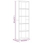 Libreria 5 Ripiani Grigio Sonoma 60x30x189 cm Legno Multistrato Libreria 5 Ripiani Grigio Sonoma 60x30x189 cm Legno Multistrato