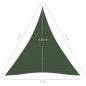 Vela Parasole 160 g/m² Verde Scuro 4x5x5 m in HDPE Vela Parasole 160 g/m² Verde Scuro 4x5x5 m in HDPE