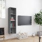 Libreria/Mobile TV Grigio Sonoma 143x30x36 cm Legno Multistrato Libreria/Mobile TV Grigio Sonoma 143x30x36 cm Legno Multistrato
