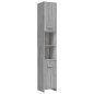 Armadietto Bagno Grigio Sonoma 30x30x183,5 cm Legno Multistrato Armadietto Bagno Grigio Sonoma 30x30x183,5 cm Legno Multistrato