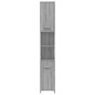 Armadietto Bagno Grigio Sonoma 30x30x183,5 cm Legno Multistrato Armadietto Bagno Grigio Sonoma 30x30x183,5 cm Legno Multistrato