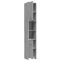 Armadietto Bagno Grigio Sonoma 30x30x183,5 cm Legno Multistrato Armadietto Bagno Grigio Sonoma 30x30x183,5 cm Legno Multistrato