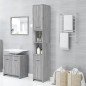 Armadietto Bagno Grigio Sonoma 30x30x183,5 cm Legno Multistrato Armadietto Bagno Grigio Sonoma 30x30x183,5 cm Legno Multistrato