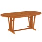 vidaXL Set da Pranzo per Giardino 7 pz in Legno Massello di Eucalipto vidaXL Set da Pranzo per Giardino 7 pz in Legno Massello di Eucalipto