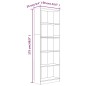 vidaXL Libreria a 5 Ripiani Rovere Fumo 60x24x175 cm Legno Multistrato
