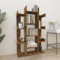 Libreria Rovere Fumo 86x25,5x140 cm in Legno Multistrato Libreria Rovere Fumo 86x25,5x140 cm in Legno Multistrato