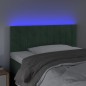 Testiera a LED Verde scuro 90x5x78/88 cm in Similpelle Testiera a LED Verde scuro 90x5x78/88 cm in Similpelle
