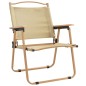 Sedie da Campeggio 2 pz Beige 54x55x78 cm Tessuto Oxford