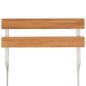 Set Bistrò Pieghevole 3pz in Legno Massello di Acacia e Acciaio