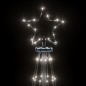 vidaXL Albero di Natale a Cono Bianco Freddo 310 LED 100x300 cm
