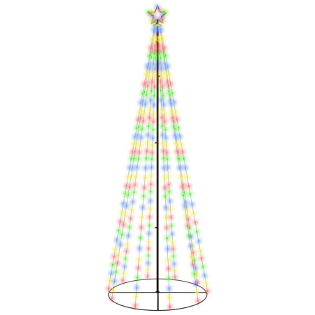 Albero di Natale a Cono Colorato 310 LED 100x300 cm