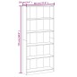 Libreria a 5 Ripiani Rovere Fumo 80x24x175 cm Legno Multistrato Libreria a 5 Ripiani Rovere Fumo 80x24x175 cm Legno Multistrato