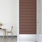 vidaXL Pannelli Murali 12 pz Marroni 90x15 cm in Similpelle 1,62 m² vidaXL Pannelli Murali 12 pz Marroni 90x15 cm in Similpelle 1,62 m²