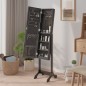 Specchio Autoportante Nero 34x37x146 cm Specchio Autoportante Nero 34x37x146 cm