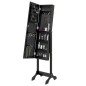 Specchio Autoportante Nero 34x37x146 cm Specchio Autoportante Nero 34x37x146 cm