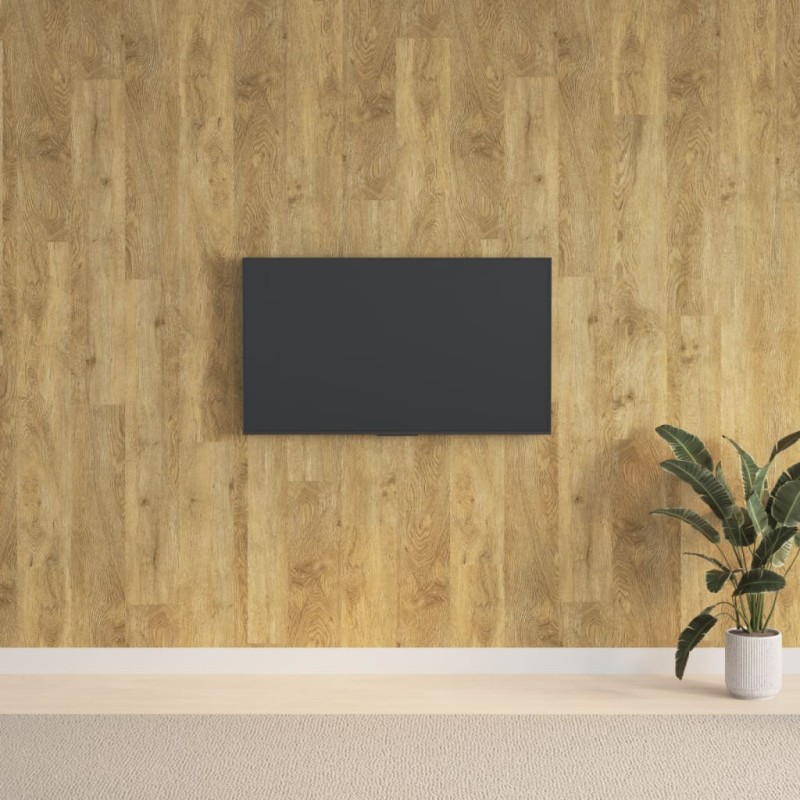 Pannelli da Parete Effetto Legno Marrone PVC 2,06 m² Pannelli da Parete Effetto Legno Marrone PVC 2,06 m²