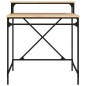 Scrivania Rovere Sonoma 80x50x90 cm Legno Multistrato e Ferro Scrivania Rovere Sonoma 80x50x90 cm Legno Multistrato e Ferro