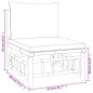 Set Salotto da Giardino 7pz con Cuscini Grigio Scuro Bambù Set Salotto da Giardino 7pz con Cuscini Grigio Scuro Bambù