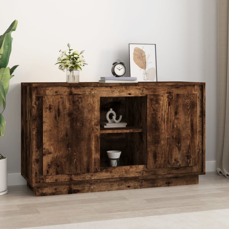 Credenza Rovere Fumo 102x35x60 cm in Legno Multistrato Credenza Rovere Fumo 102x35x60 cm in Legno Multistrato