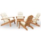 Set Salotto da Giardino Adirondack 5pz Legno Massello di Acacia Set Salotto da Giardino Adirondack 5pz Legno Massello di Acacia