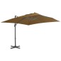vidaXL Ombrellone a Sbalzo Palo in Alluminio 300x300cm Grigio Talpa vidaXL Ombrellone a Sbalzo Palo in Alluminio 300x300cm Grigio Talpa